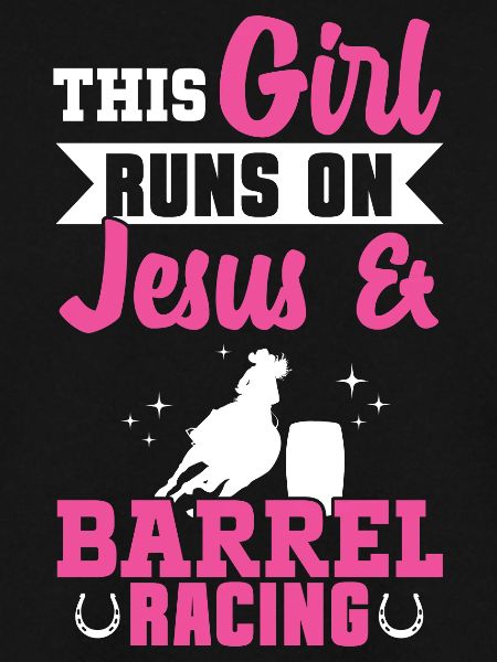Rodeo Barrel Racing Pferd