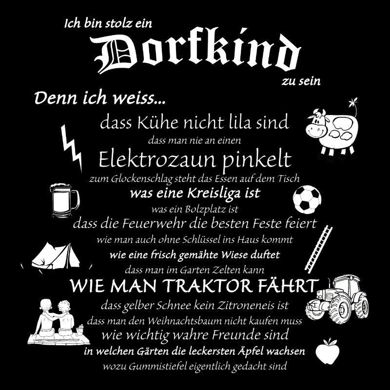 Stolzes Dorfkind