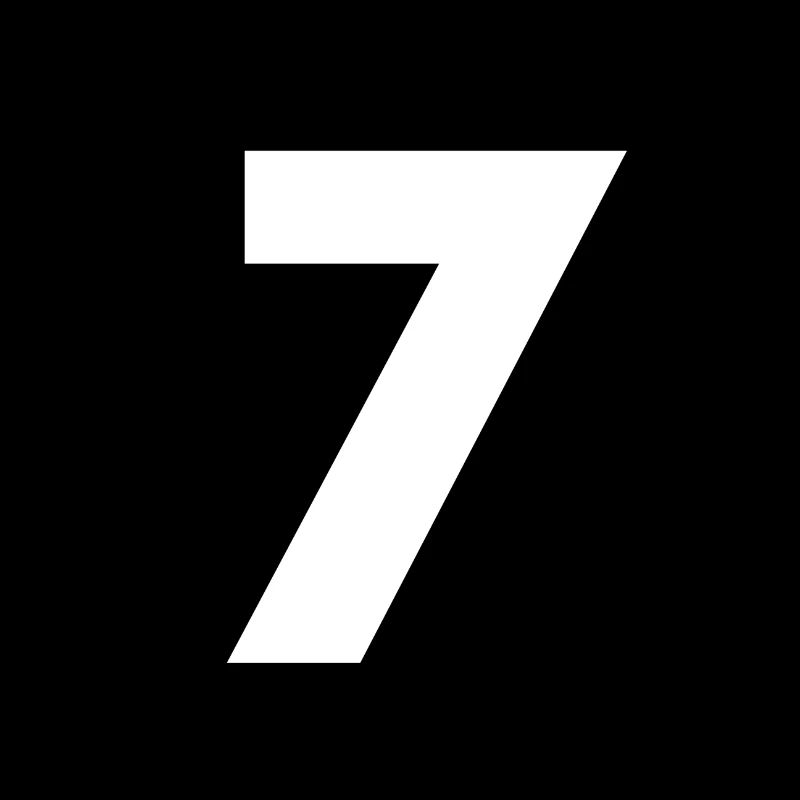 Numéro 7, numéro 7, 7, sept, numéro sept, sept,