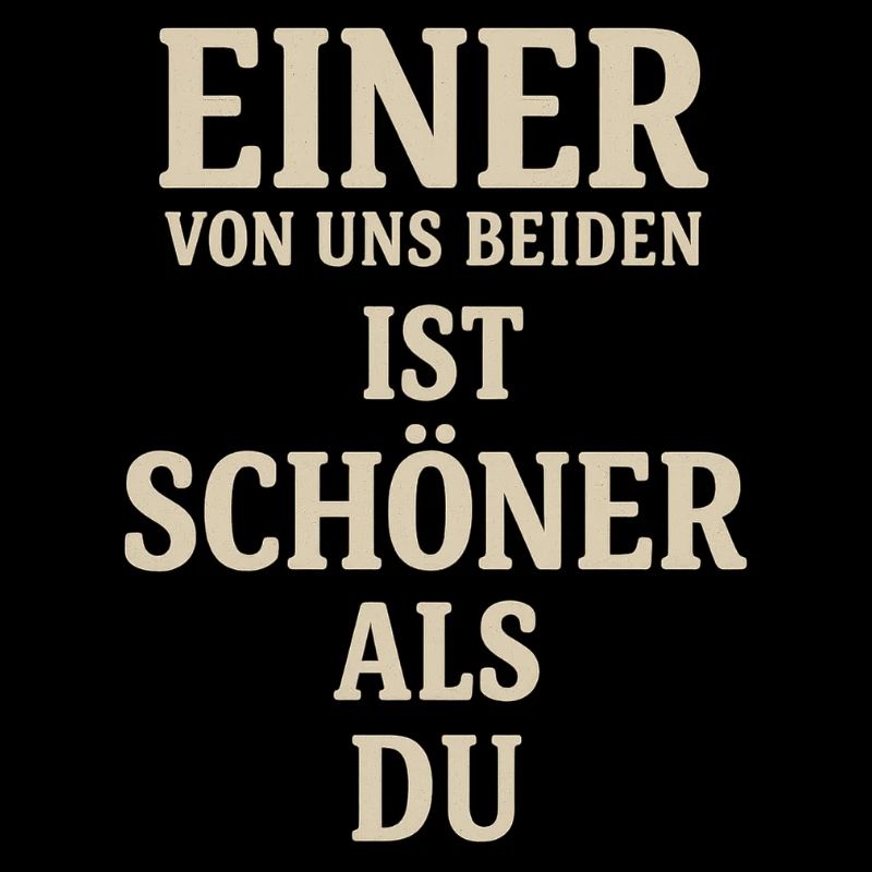 „Einer von uns beiden…“ – Statement-Design