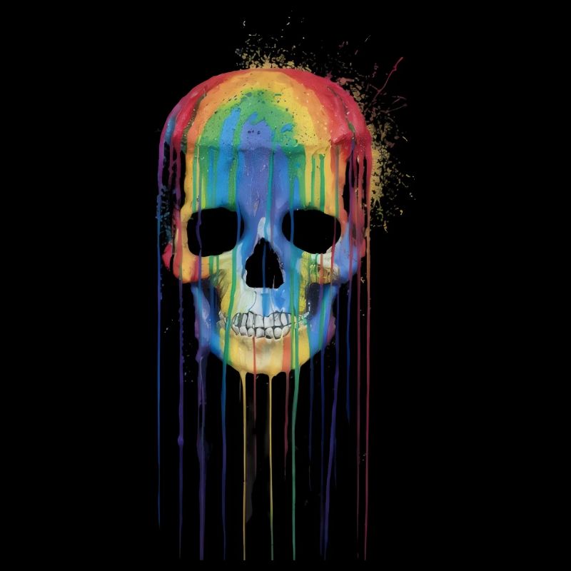 Rainbow Skull