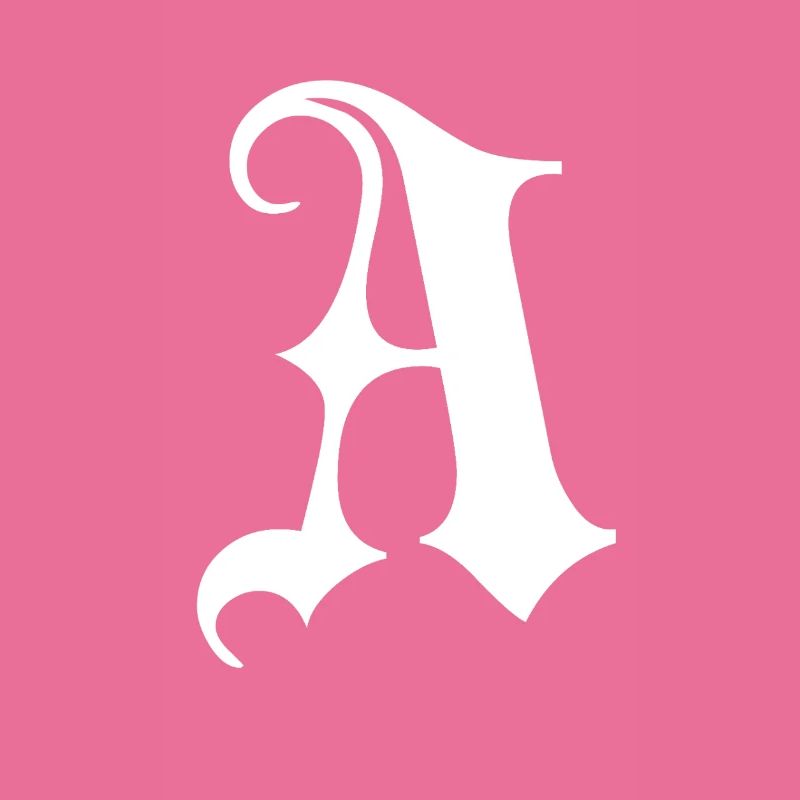 Gothic Monogram A Script