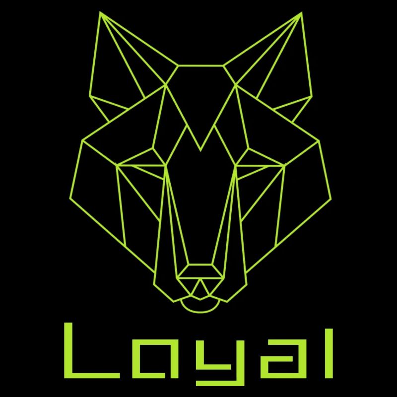 Loyal Wolf Abstrakt