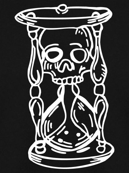 Totenkopf Sanduhr