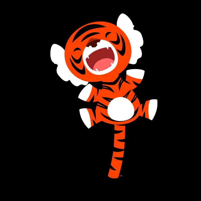 Cute Bouncing Cartoon Tiger by Cheerful Madness!!
