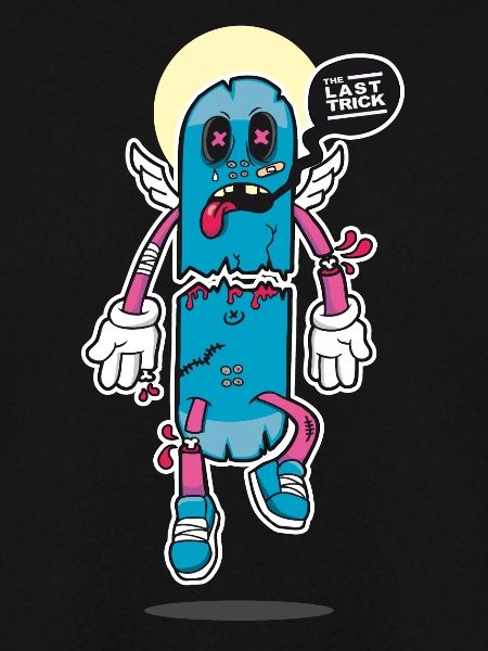der letzte Skateboard Trick