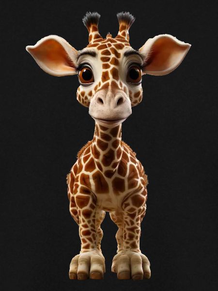 Lustige Baby Giraffe