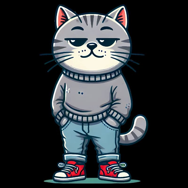 Drôle Chat Réfrigéré Amour Chats