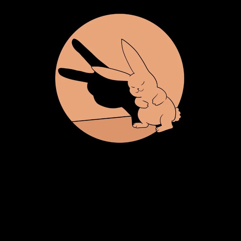 Shadow play lapin lapin cadeau rétro Pâques