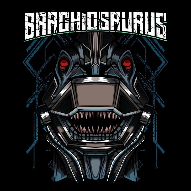 Cyborg Brachiosaurus Dinosaur Scifi