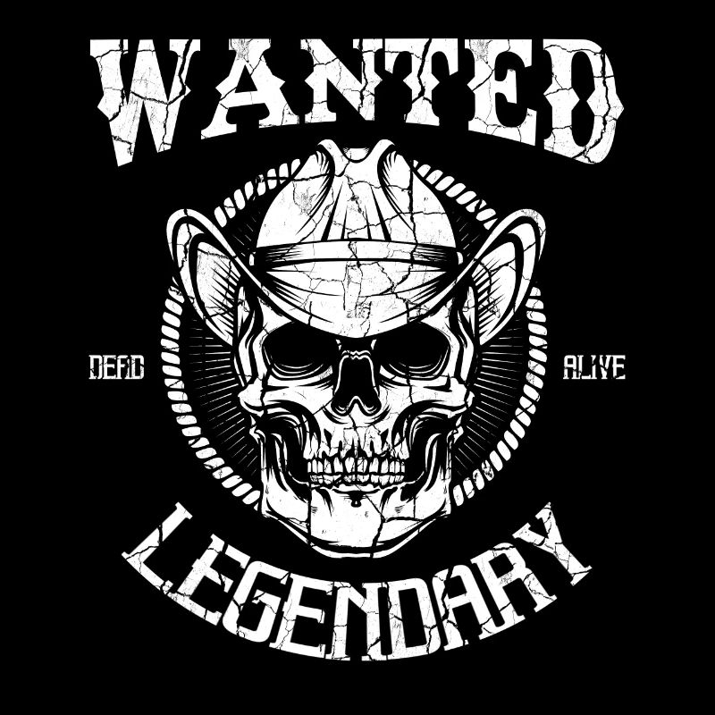 Bandit de crâne de cow-boy Wild West