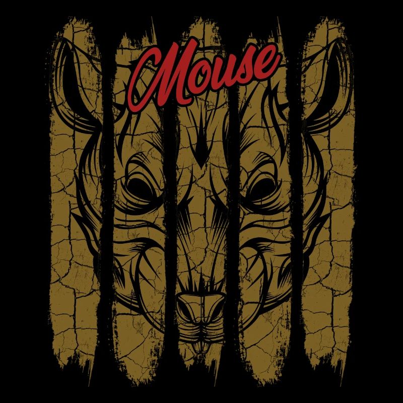 Vintage Retro Style Mice | Mouse Animal Gift
