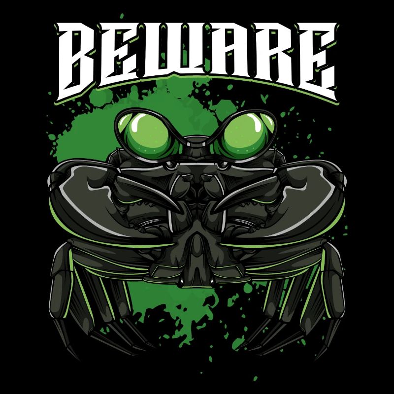 Modern Krabbe | Krebstier Meeresbewohner Geschenk