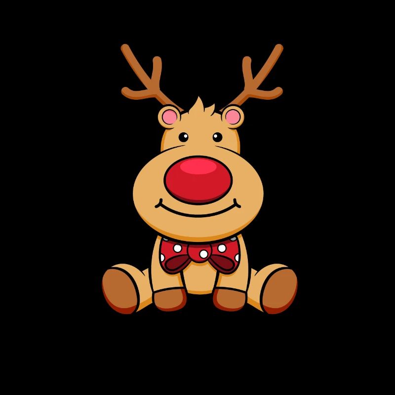 Renne mignon nez rouge Rudolf