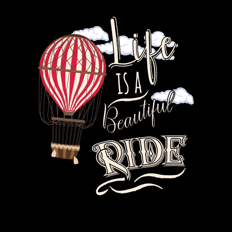 Retro Ballonfahrer Heißluftballon Optimismus
