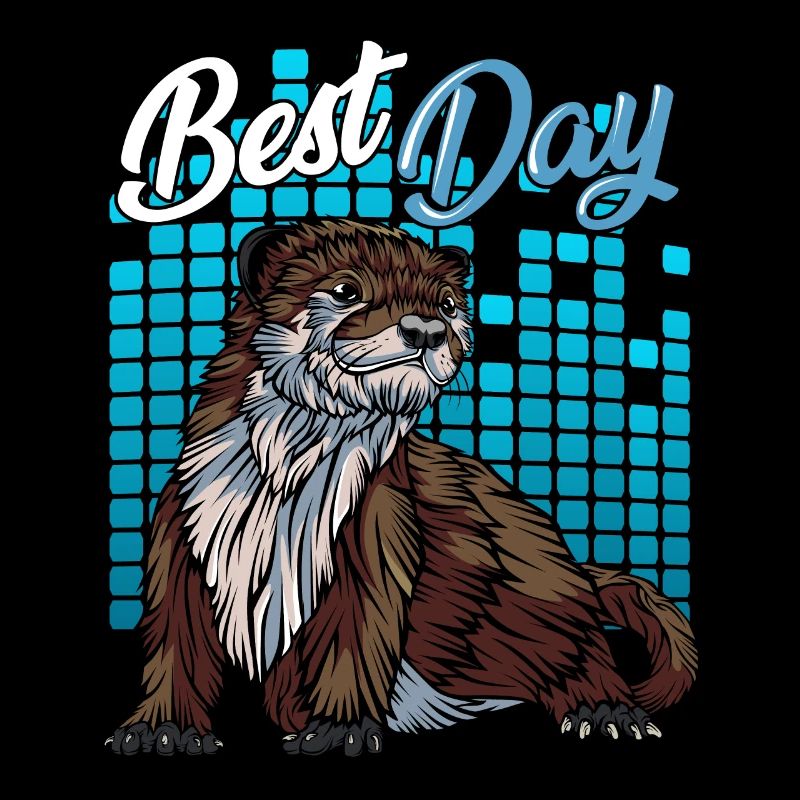 Modern Fleckenhalsotter | Waldbewohner Geschenk