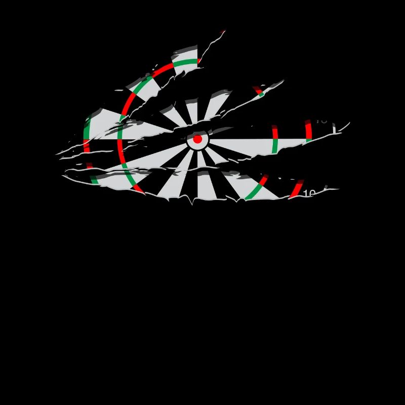 Zerrissene Dartscheibe Dart Dart Player Geschenkidee