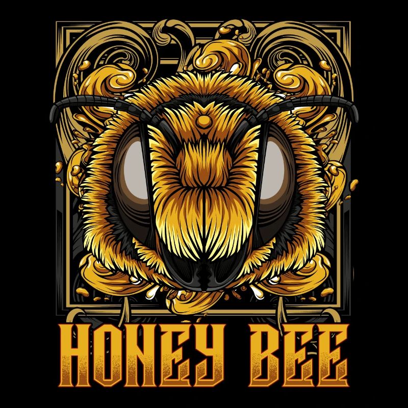 Modern honeybee | Trendy bee wasp gift