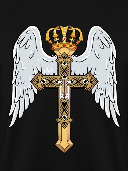 Himmlisches Kreuz mit Krone
