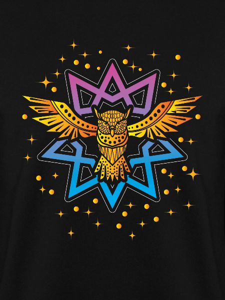 Eule Boho Gold Symbol