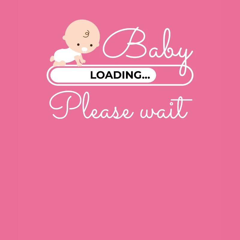 Baby Loading Please Wait Schwangerschaft Mutter