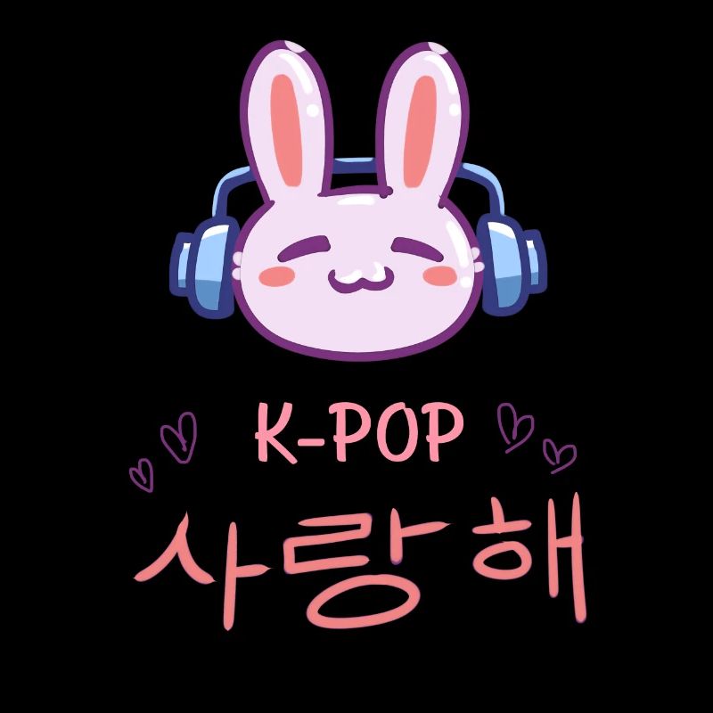 süßer K-Pop Hase - Kpop Music Geschenkidee