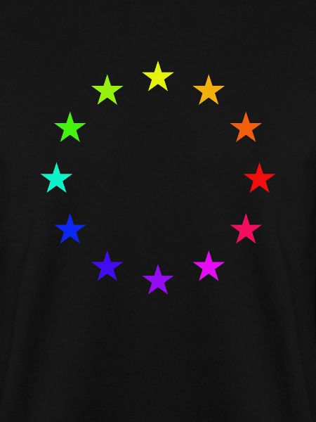 Europa EU Flage Regenbogen