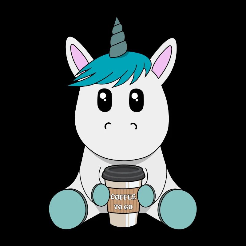 Einhorn mit Kaffee