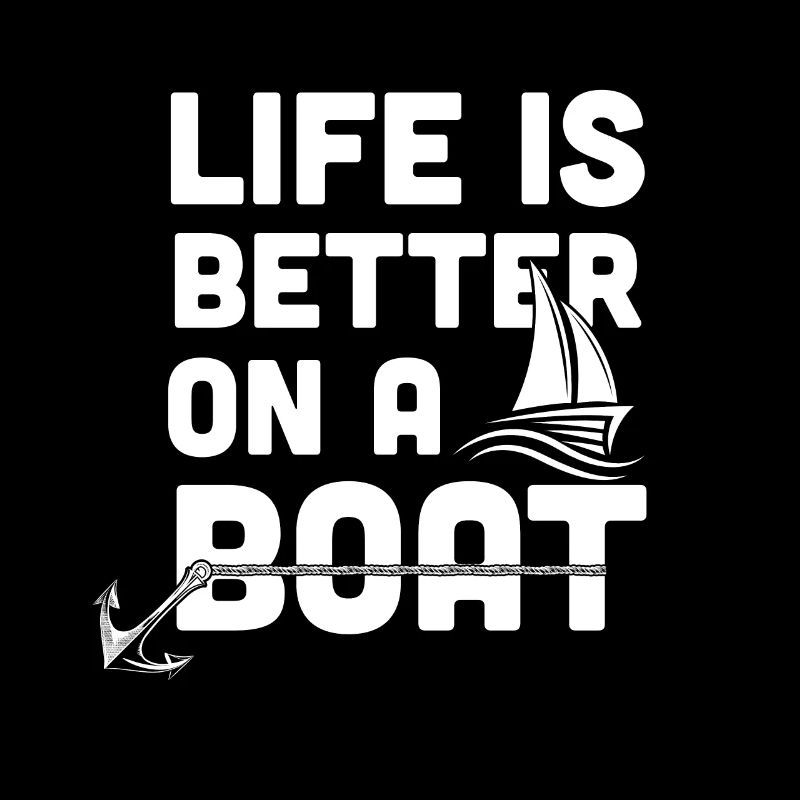 Das Leben Ist Besser Auf Einem Boot Segel Geschenk
