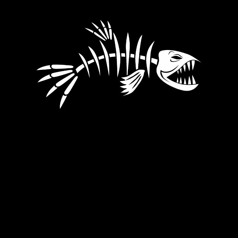 Squelette de poisson en arête de poisson
