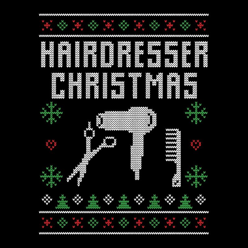 Coiffeur coiffeur pull de noël laid