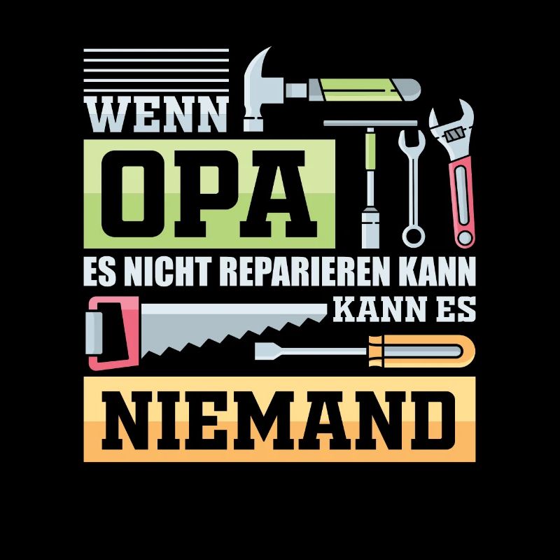 Opa Handwerker König Geschenk