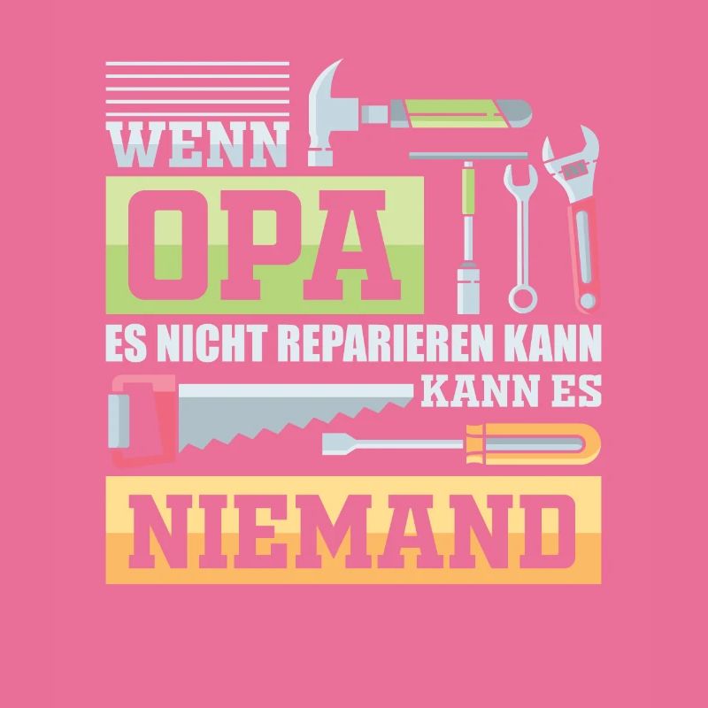Opa Handwerker König Geschenk
