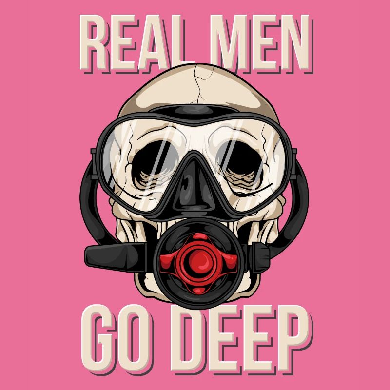 Diving Diver Skull Funny Gift