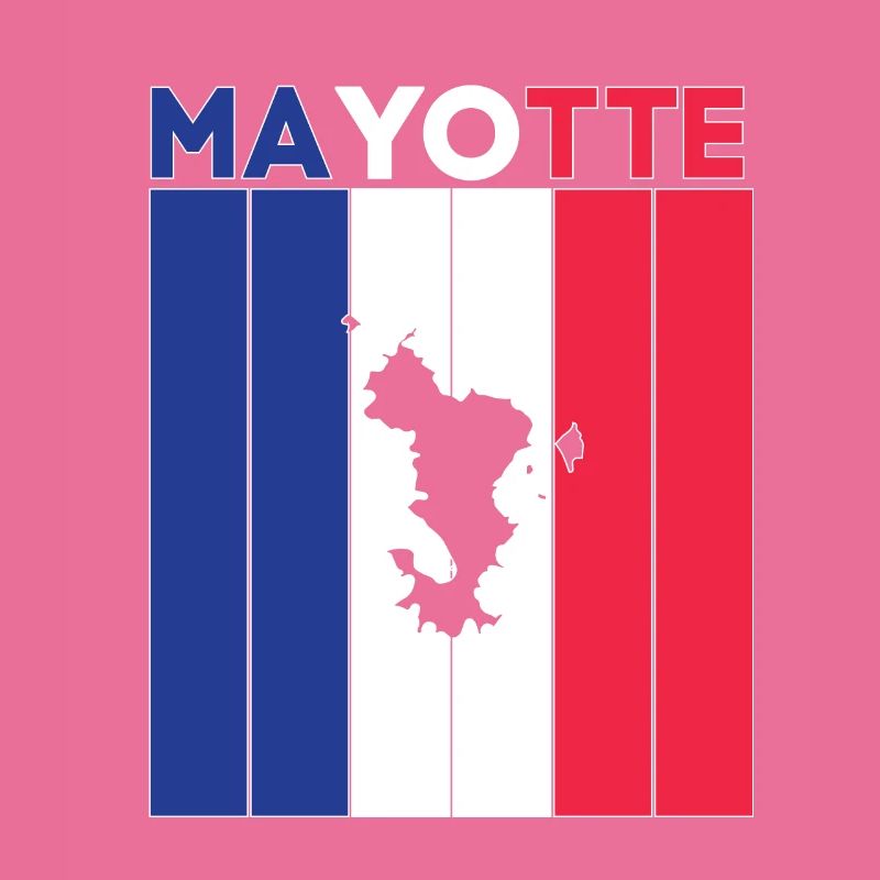Drapeau et frontière nationale de Mayotte