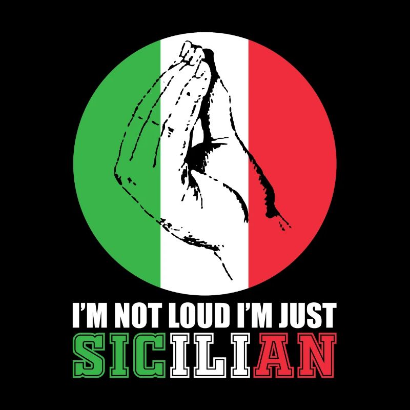 Italy Sicily hand gesture flag