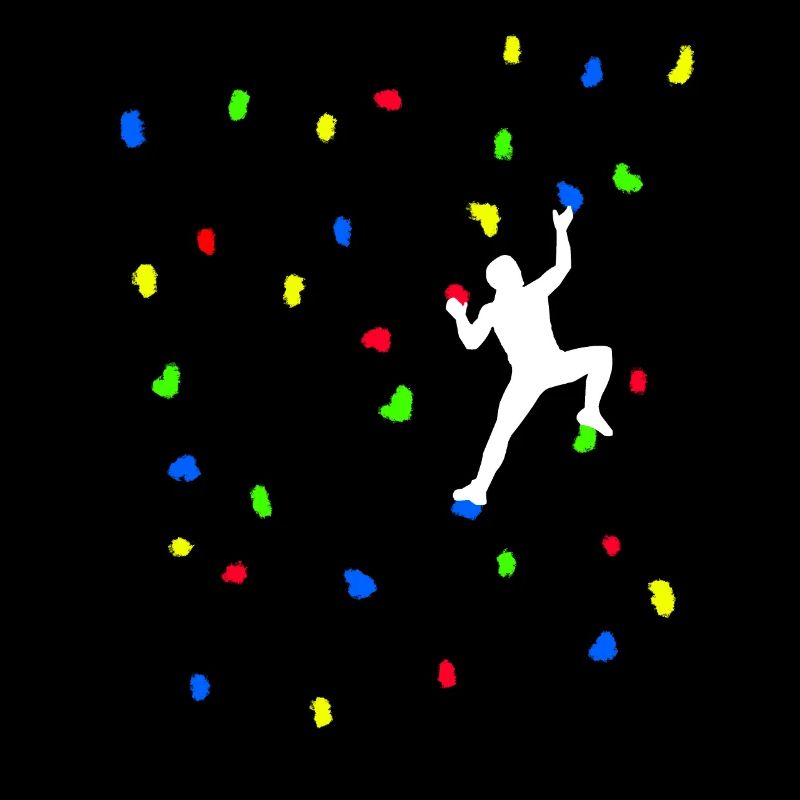 Bouldering Motif Gift Mur de bloc avec Bou coloré