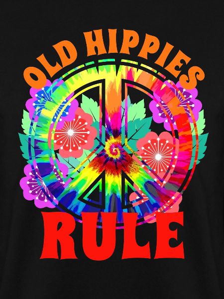 Peacezeichen Hippie Blumen