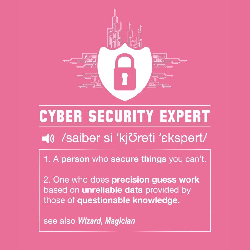 Programmeur de définition de cybersécurité IT nerd