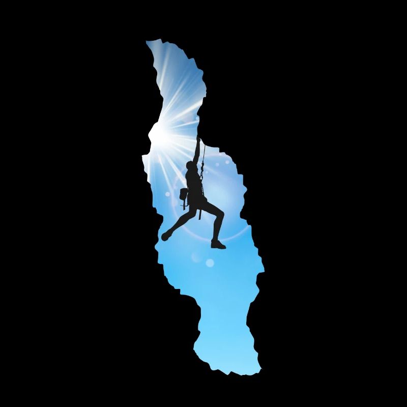 Carmine climbing design for rock climbing fans