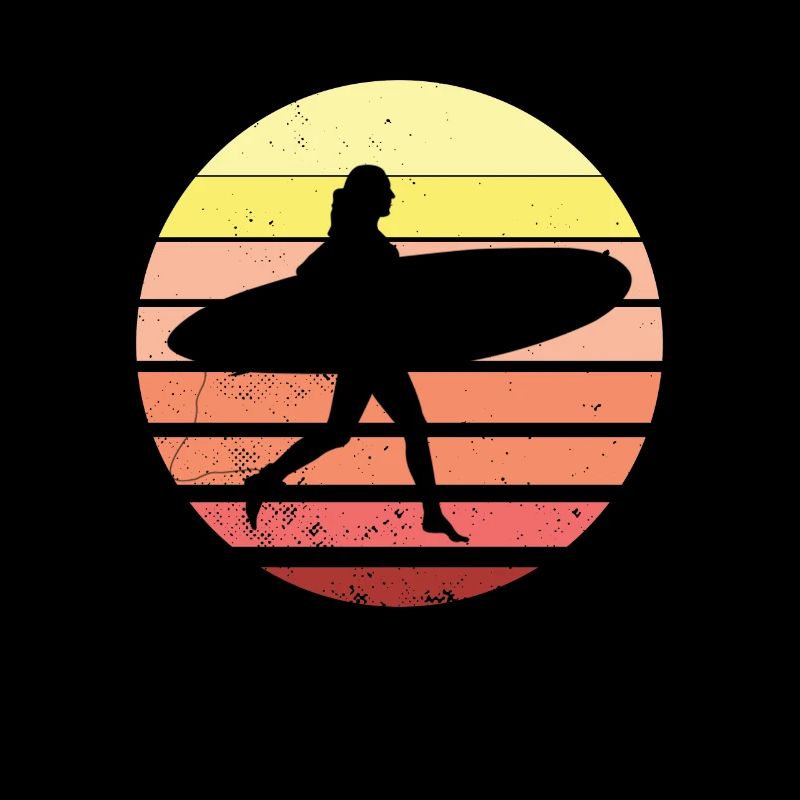 Surfeuse surfeuse vintage surfeur