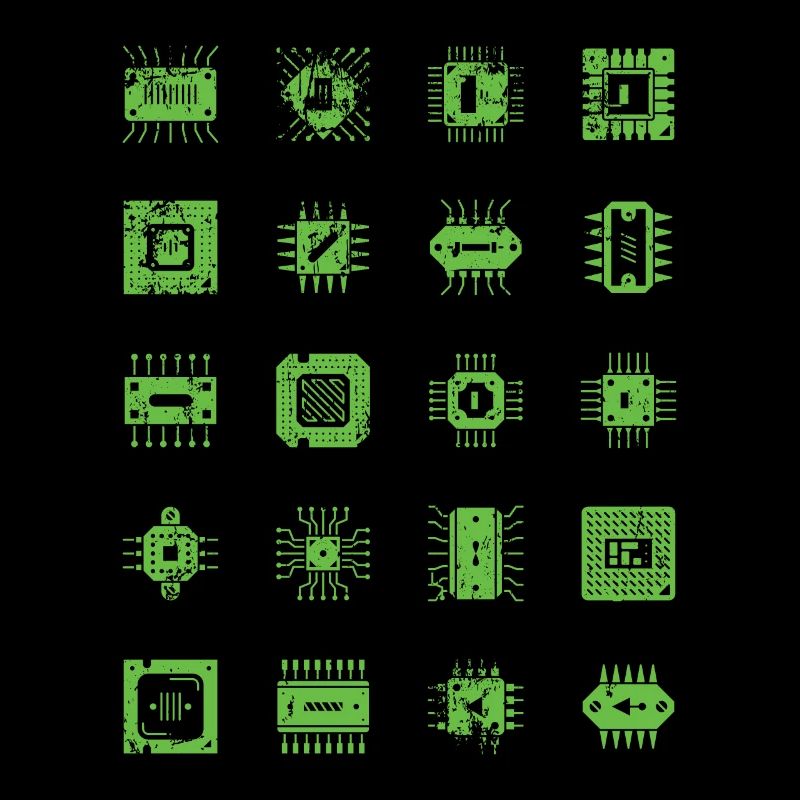 Microchips Microchip CPU Informatique Matériel