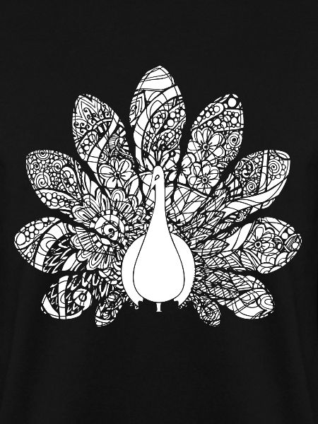 Pfau Pfau Blumenmuster