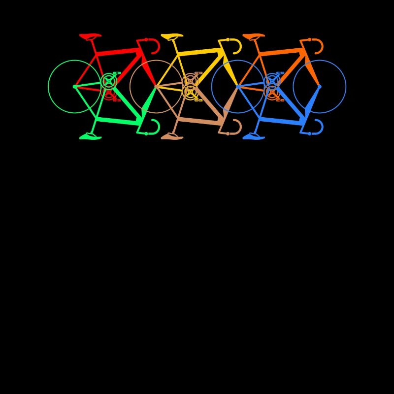 6 bikes & 6 colorful bikes