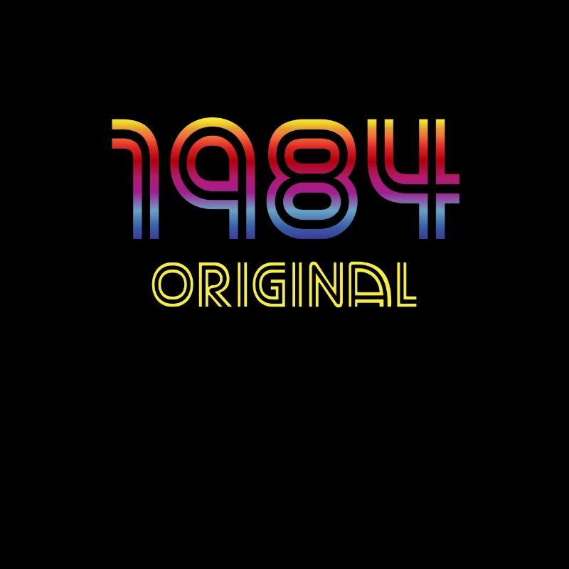 1984 original retro birthday 80s arcade 80's