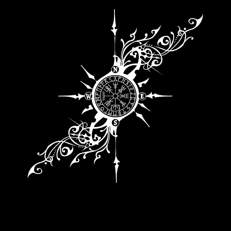 Viking Vegvisir the Witch shows the way Wikinger