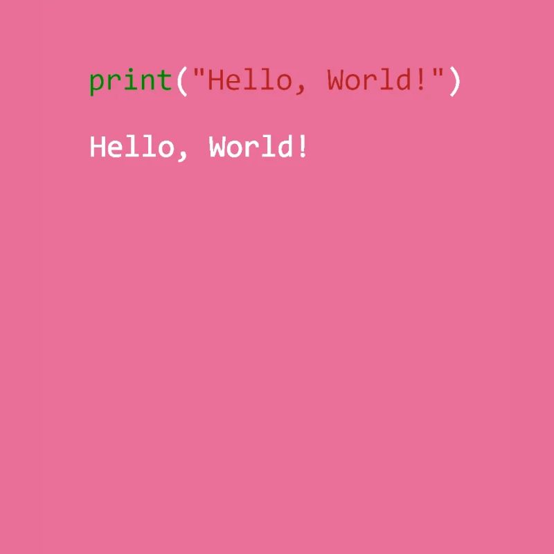 Hello World lustiges Geschenk Python Programmierer