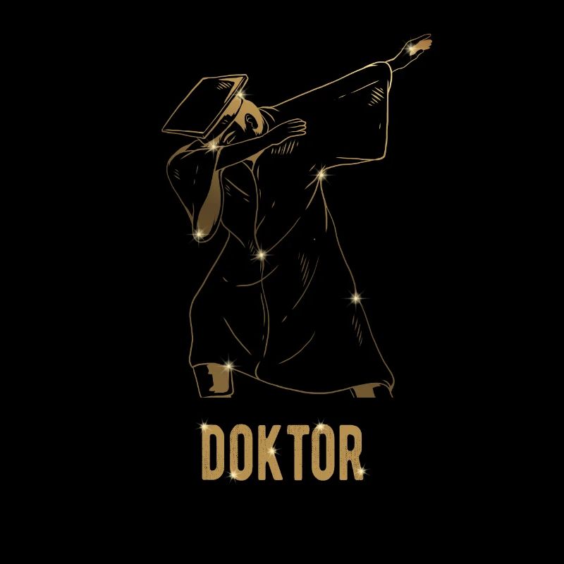 Dabbing Doktor Robe 2020 Dissertation Doktortitel