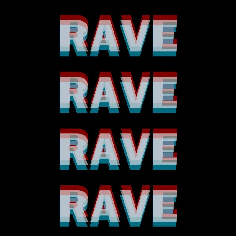 Rave rave rave rave raver shirt Geschenkidee