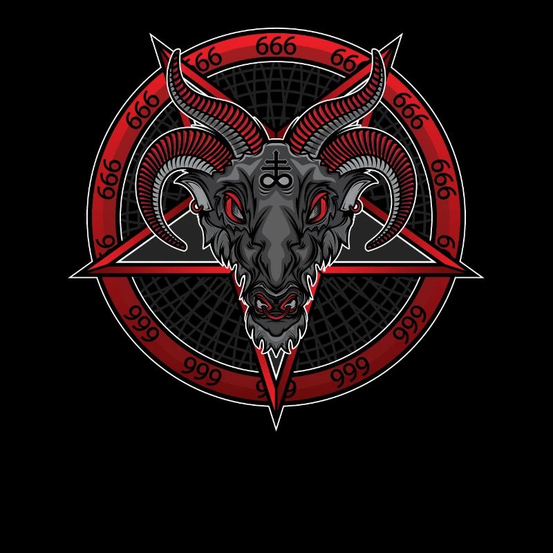Baphomet Satan 666 Gothic Occult Antichrist